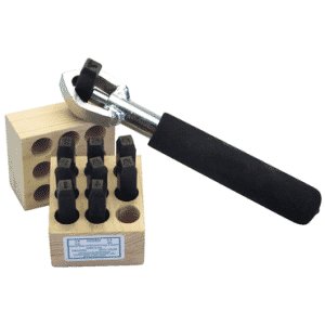 Young Bros 1/4" Figure Set 0-8 Industrial Strength Steel Hand Stamps. 1/4" Character Blank 9/16" X 3-1/8" Long
